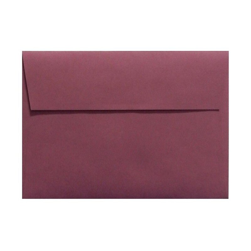 LUX 80lbs. 4 3/4" x 6 1/2" A6 Invitation Envelopes W/Peel & Press, Vintage Plum Purple, 250/BX image 1