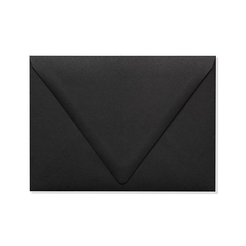 LUX A7 Contour Flap Envelopes (5 1/4 x 7 1/4) 50/Box, Midnight Black (1880-B-50) image 1