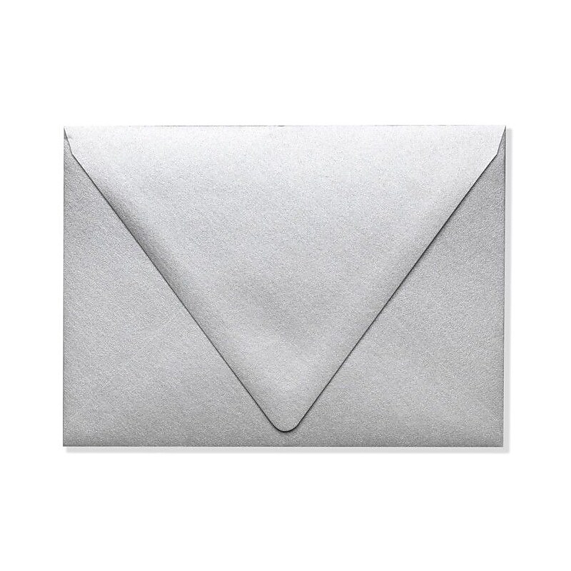 LUX A7 Contour Flap Envelopes (5 1/4 x 7 1/4) 50/Box, Silver Metallic (1880-06-50) image 1