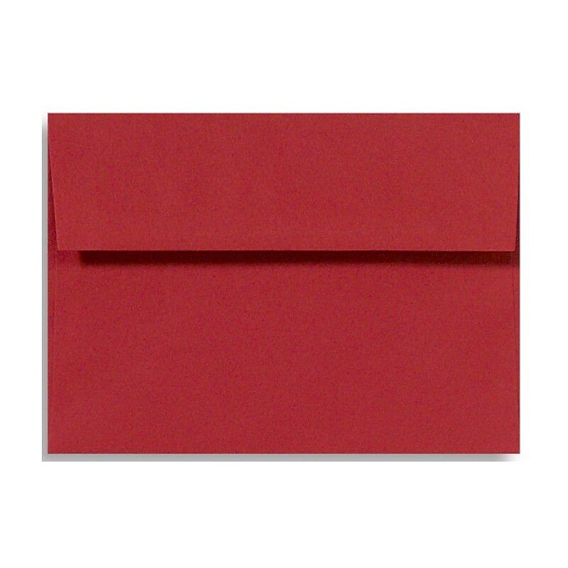 LUX A7 Invitation Envelopes (5 1/4 x 7 1/4) 50/Box, Holiday Red (FE4280-15-50) image 1