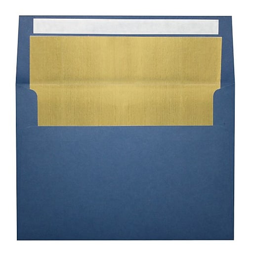 LUX A7 Foil Lined Invitation Envelopes (5 1/4 x 7 1/4) 50/Box, Navy w