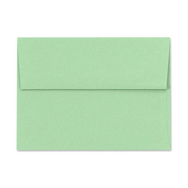 LUX A7 Invitation Envelopes (5 1/4 x 7 1/4) 500/Box, Pastel Green (SH4280-04-500) image 1