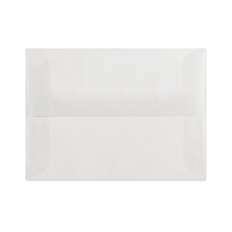 LUX A8 Invitation Envelopes (5 1/2 x 8 1/8) 250/Box, Clear Translucent (4885-00-250) image 1