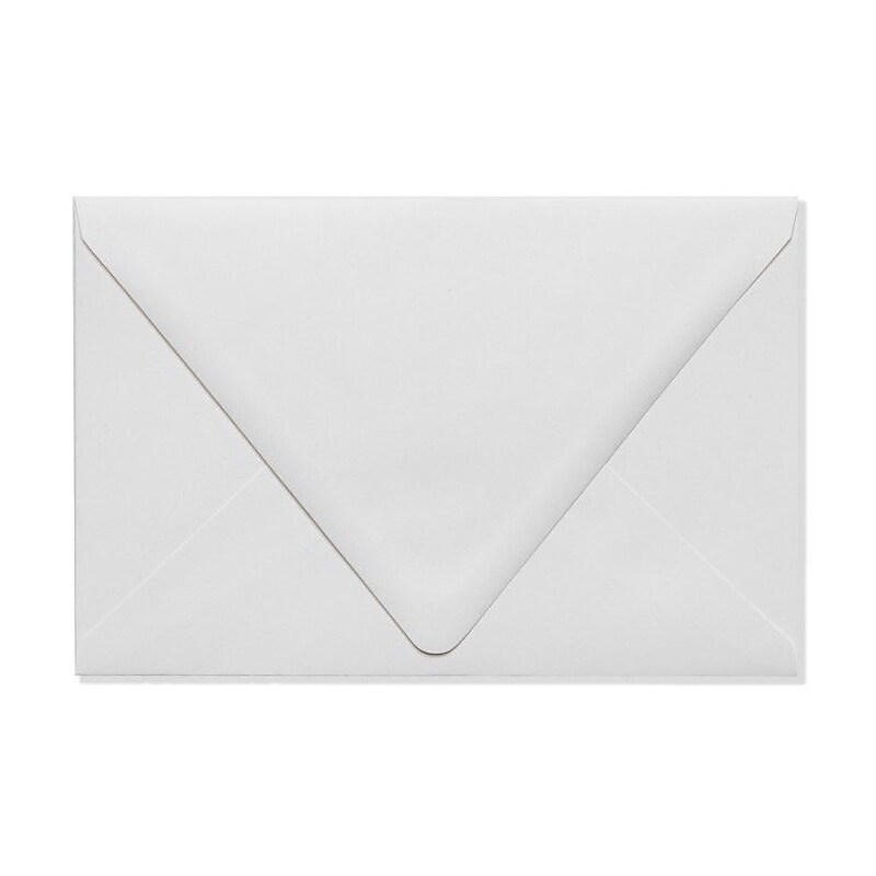 LUX 5 3/4" x 8 3/4" 100% Recycled 80lbs. Contour A7 Invitation Envelopes W/Glue, White, 50/Pack image 1