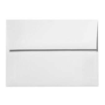 Cotton 80lb 5 3/4"x8 3/4" A9 Invitation Envelopes W/Peel&Press, Bright White, 500/BX
