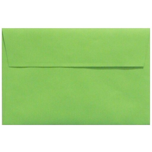A9 Invitation Envelopes w/Peel & Press - Limelight Green 50 Qty. 5 3/4 x 8 3/4