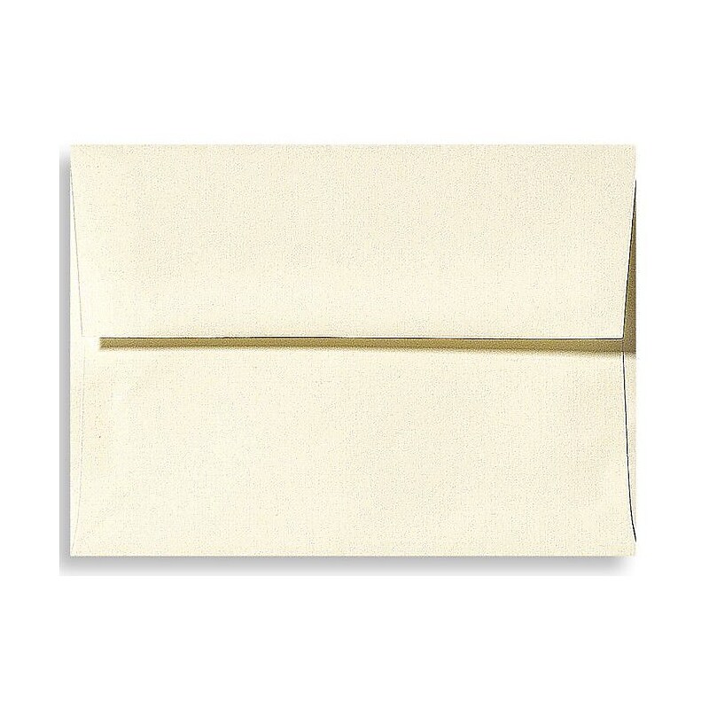 LUX 5 3/4" x 8 3/4" 70lbs. A9 Invitation Envelopes W/Peel & Press, Natural Linen image 1