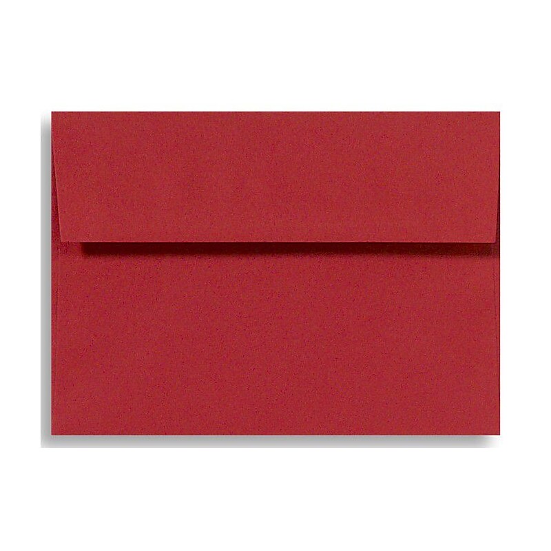 LUX 70lbs. 5 3/4" x 8 3/4" A9 Invitation Envelopes W/Peel & Press, Ruby Red, 250/BX image 1