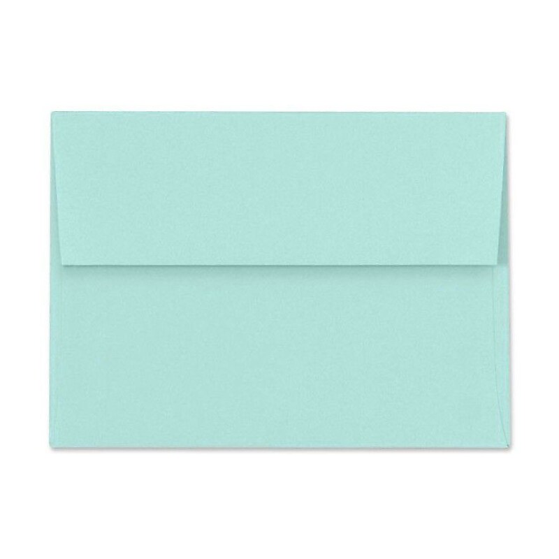 LUX 80lb 5 3/4"x8 3/4" A9 Invitation Envelopes W/Peel&Press, Seafoam Blue, 500/BX image 1