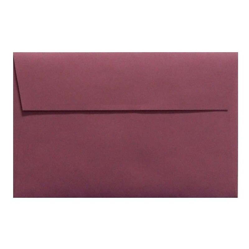 LUX 80lb 5 3/4"x8 3/4" A9 Invitation Envelopes W/Peel&Press, Vintage Plum Purple, 500/BX image 1