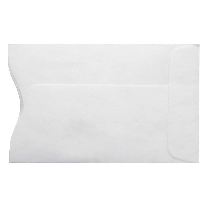 LUX Tyvek Open End #1 Credit Card Envelopes, 2 1/4" x 3 1/2", Tyvek, 50/Pack (PC1801PL-50) image 1