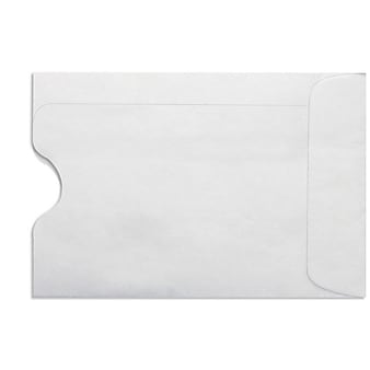 LUX Credit Card Sleeve (2 3/8 x 3 1/2) 50/Box, 24lb. White (1801-W-50)