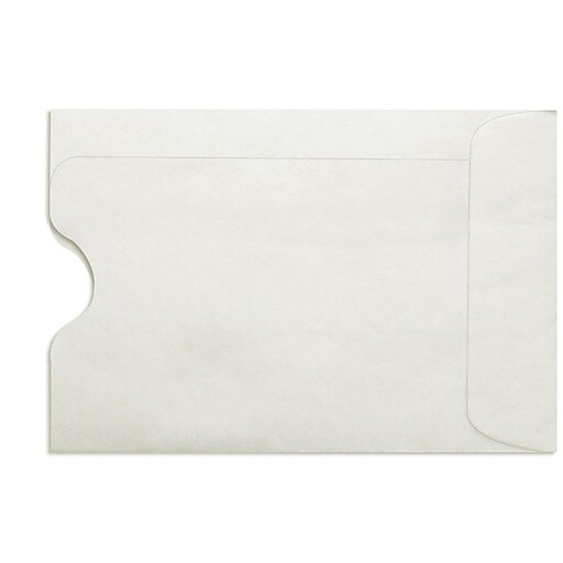 LUX® 2 3/8" x 3 1/2" 70lbs. Open End Credit Card Sleeve Envelopes