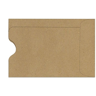LUX Credit Card Sleeve (2 3/8 x 3 1/2) 50/Box, Grocery Bag (1801-GB-50)