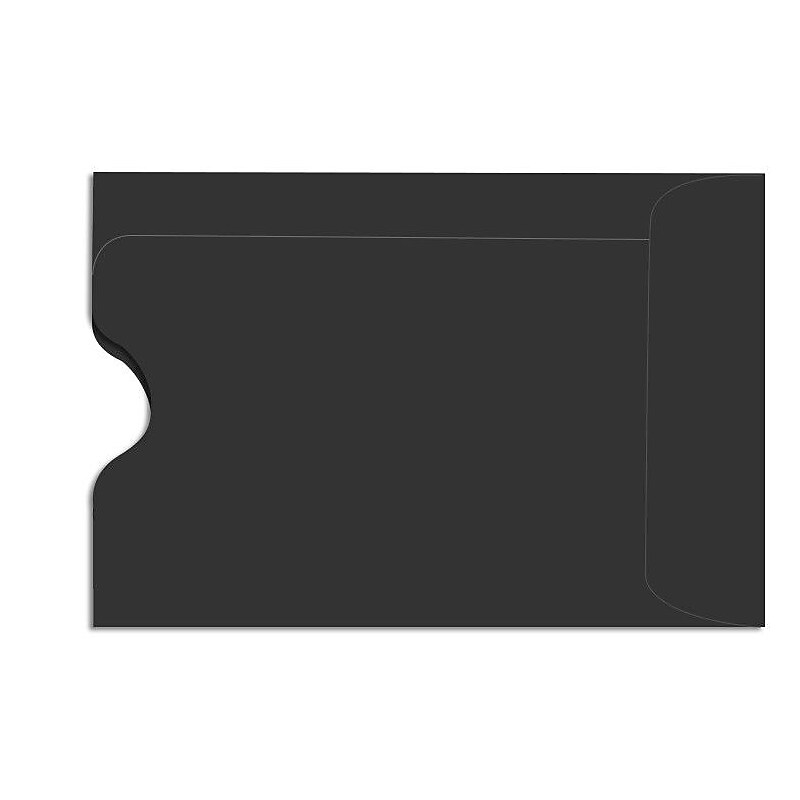 LUX Credit Card Sleeve 2 3/8" x 3 1/2", 50/Box, Midnight Black (LUX-1801-B-50) image 1