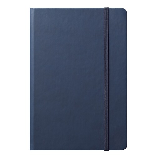 Shop Staples for Eccolo™ Faux Leather Medium Cool Jazz Journal, Navy Blue