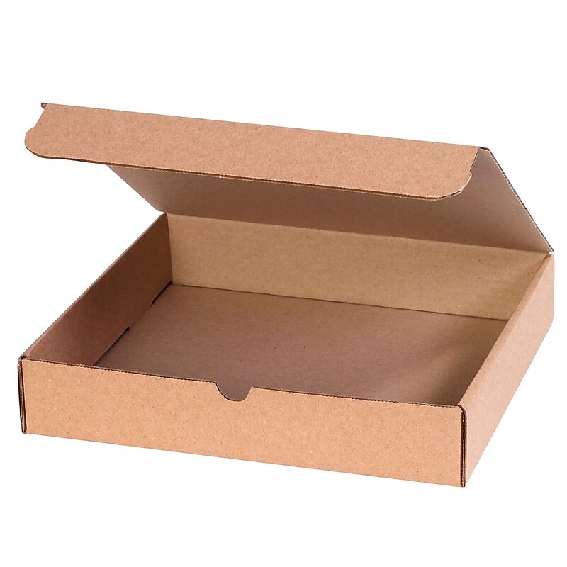 Literature Mailers, 7 3/8" x 7 3/8" x 1 3/8", Kraft, 50/Bundle (MMC1K) image 1