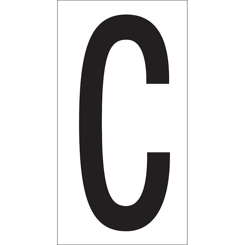 Tape Logic 3 1/2" Vinyl Warehouse Letter Label,  C, 50/Carton image 1