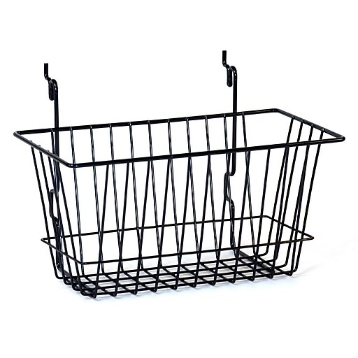 Shop Staples for Wire Basket, Black, 12" X 6" X 6"