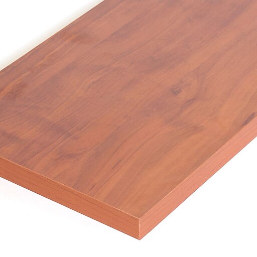 Melamine Shelf, Cherry, 12" X 48" at Staples