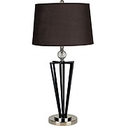 Ore International® 28" Crystal Ball Table Lamp, Black (31127)
