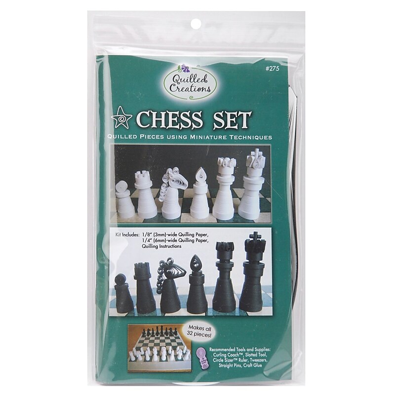 Quilled Creations Quilling Kit, "Chess Set" image 1