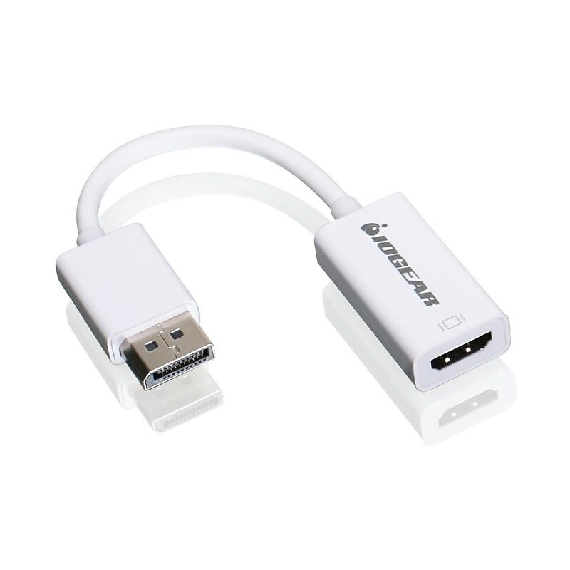 IOGEAR GDPHDW6 3.72" DisplayPort to HDMI Cable, White image 1