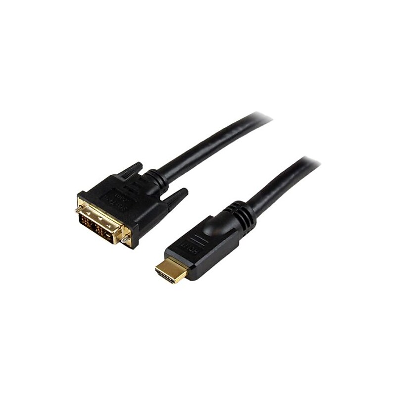 StarTech HDDVIMM25 25' HDMI/DVI-D Video Cable, Black image 1