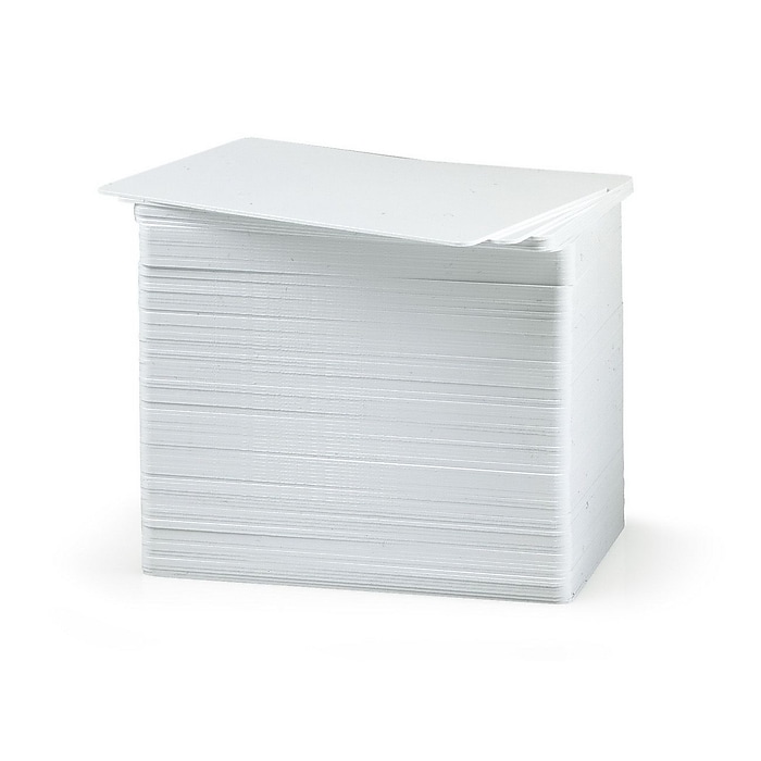 Fargo UltraCard PVC ID Cards , White, 500/Pack (81754) | Staples