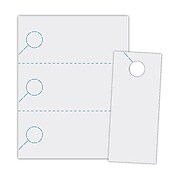 Blanks/USA® 3.67" x 8 1/2" 147 GSM Digital Cover Door Hangers, Gray, 150/Pack