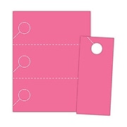 Blanks/USA® 3.67" x 8 1/2" 174 GSM Digital Cover Door Hangers, Pink, 1000/Pack