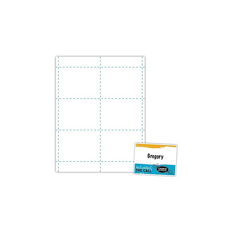 Blanks/USA® 4" x 3" Digital Name Tag, White, 600/Pack image 1