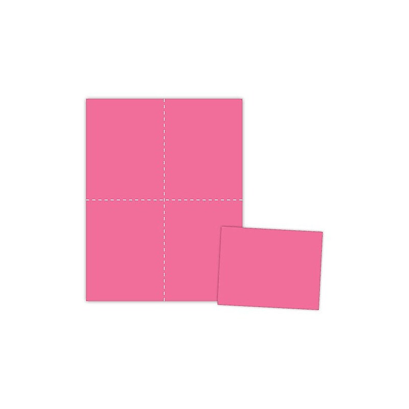 Blanks/USA® 4 1/4" x 5 1/2" 67 lbs. Postcard, Pink, 200/Pack image 1