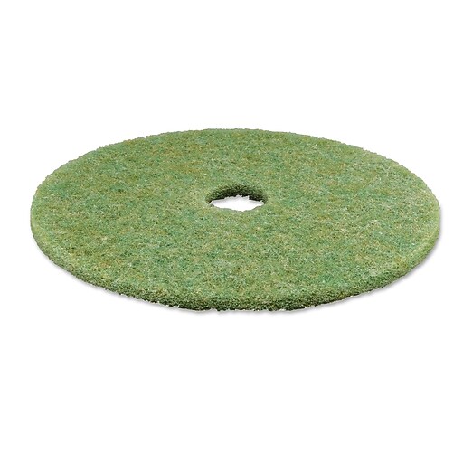 3M™ 20" TopLine Autoscrubber Pad 5000, Green/Amber Staples
