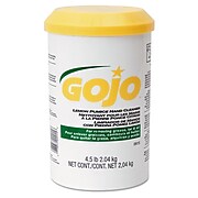 GOJO Cream Hand Cleaner with Pumice, Lemon Scent, 4.5 Lbs, 6/Carton (0915-06)