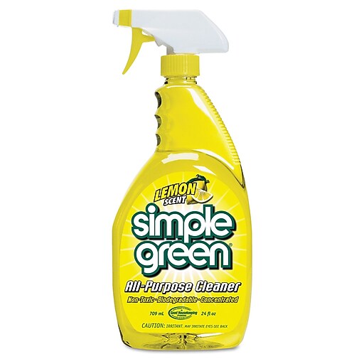 Simple Green Original AllPurpose Cleaner, Lemon, 24 oz., 12/Carton (SMP14002CT) Staples