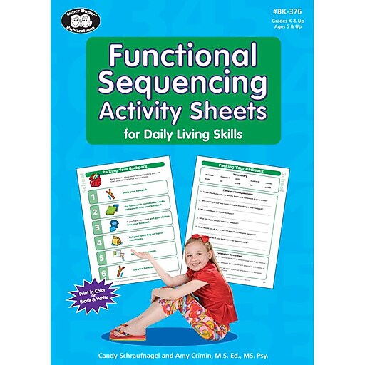 Super Duper® Functional Sequencing Activity Sheets for Daily Living