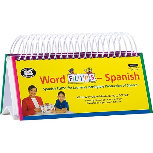 Super Duper® Spanish Word Flips® Book for Learning Intelligible