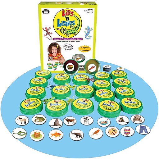 Super Duper® Lids 'n Lizards Magnetic Photo Vocabulary Game Super Duper® Lids 'n Lizards Magnetic Photo Vocabulary Game