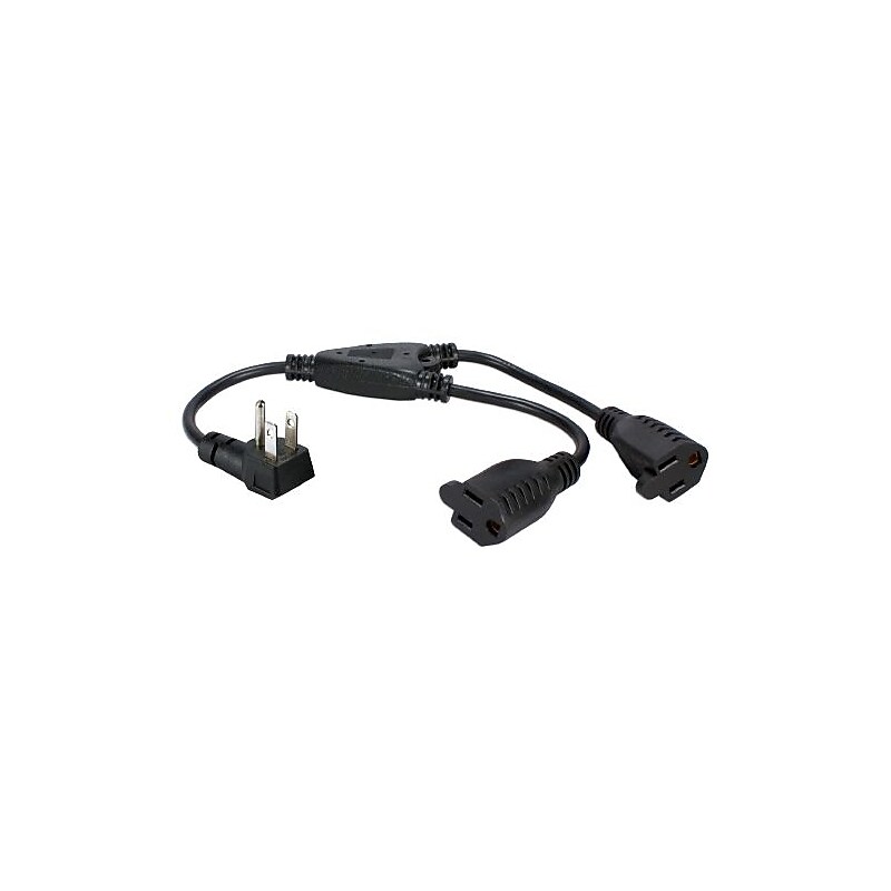 QVS® OutletSaver 1.33' AC Power Splitter Adapter image 1