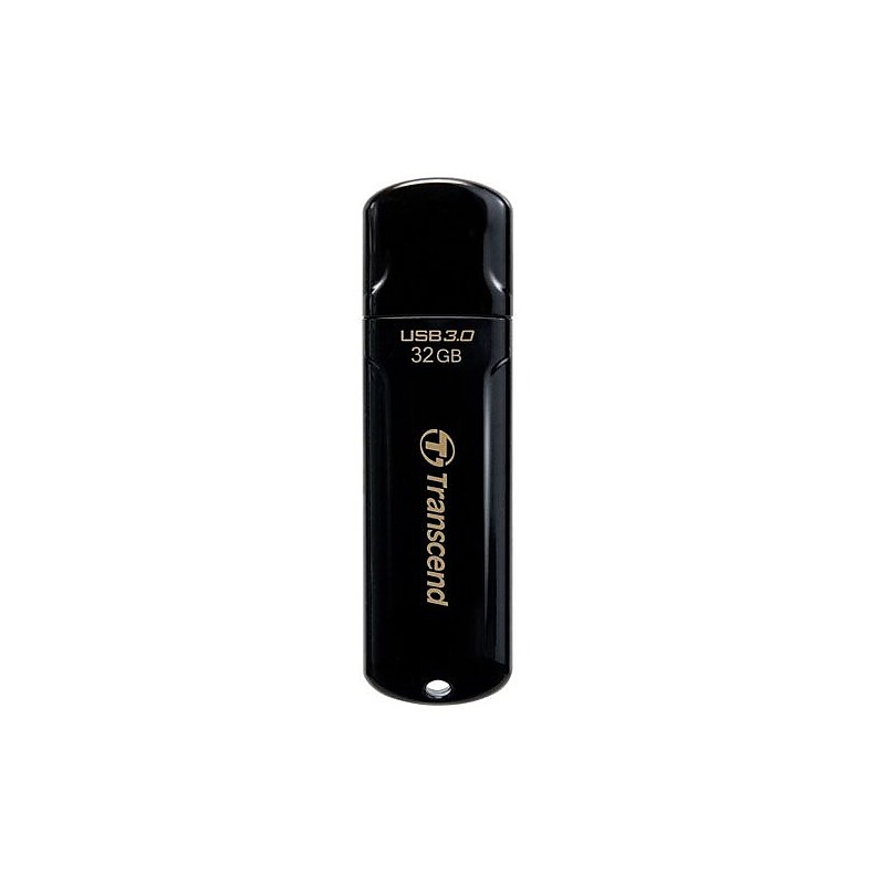 Transcend JetFlash 16GB USB 2.0 Type A Flash Drive, Black (2883116) image 1
