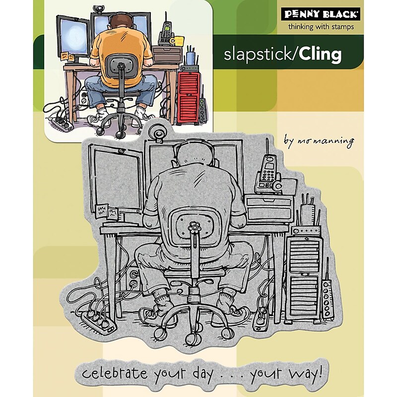 Penny Black® 5" x 6" Cling Rubber Stamp, Your Way image 1