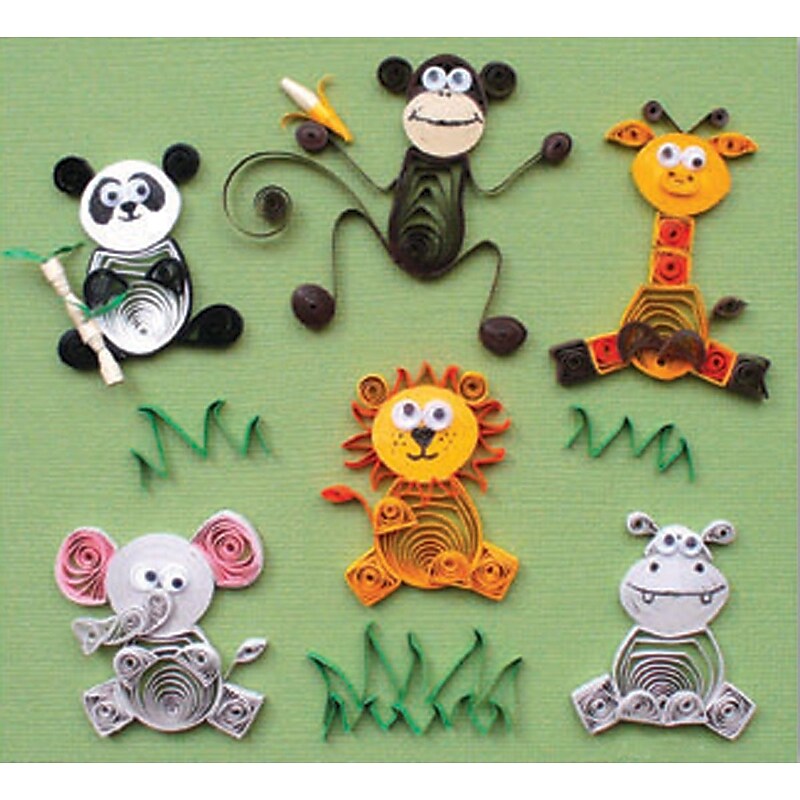Quilled Creations Quilling Kit, Jungle Buddies image 1