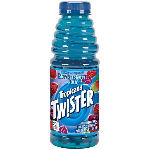 Shop Staples for Tropicana Twister Blue Raspberry Juice, 20 oz. Plastic Bottle, 24/Pack