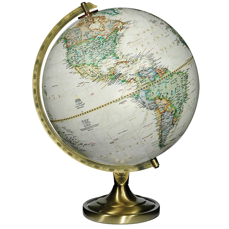 Replogle 12" National Geographic Grosvenor Globe, Antique image 1