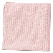 Rubbermaid Commercial® Microfiber Cleaning Cloths, Red, 24/Pack (1820581)