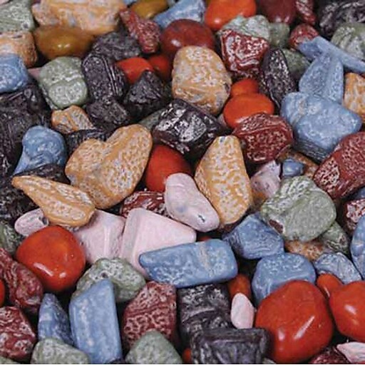 Kimmie Candy brand Regular Mix Chocolate Rocks in a 5 lbs. bag Staples