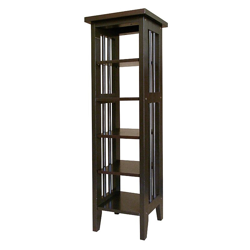 Ore International® R5418 75-DVD Media Storage Tower, Espresso image 1