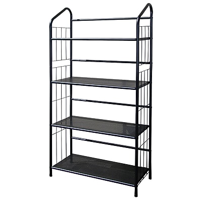 Ore International 4 Tier Metal Book Shelf, Black Simolary simolary.com 6