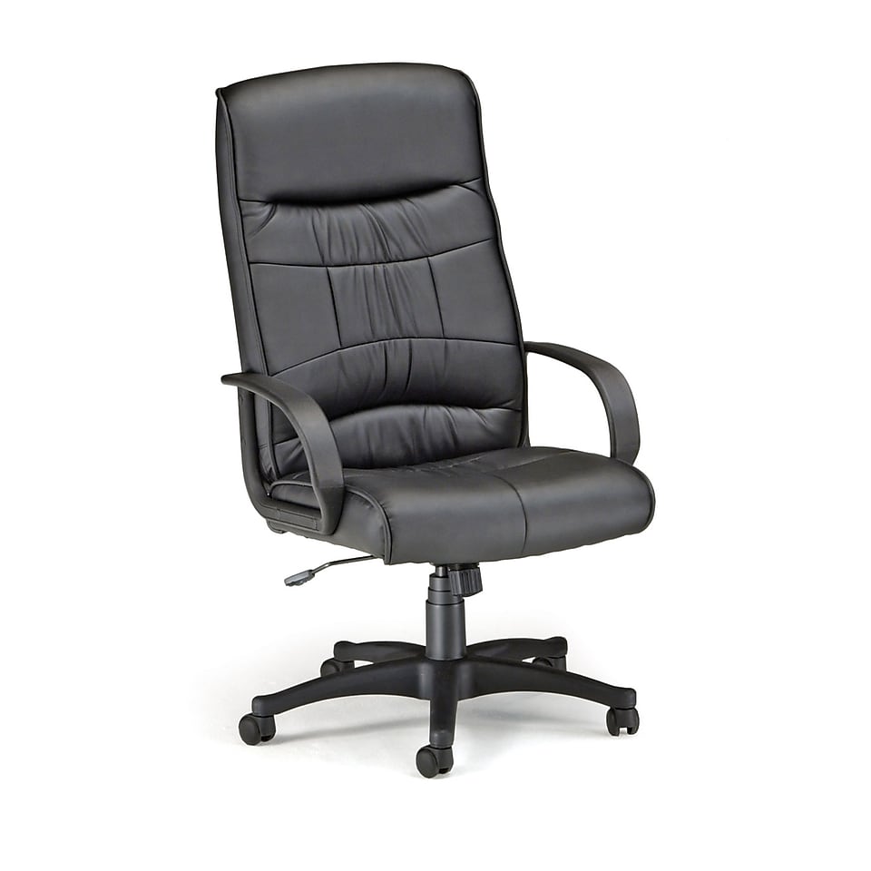 OFM™ Encore Series Leatherette Executive Chair With High Back, Black